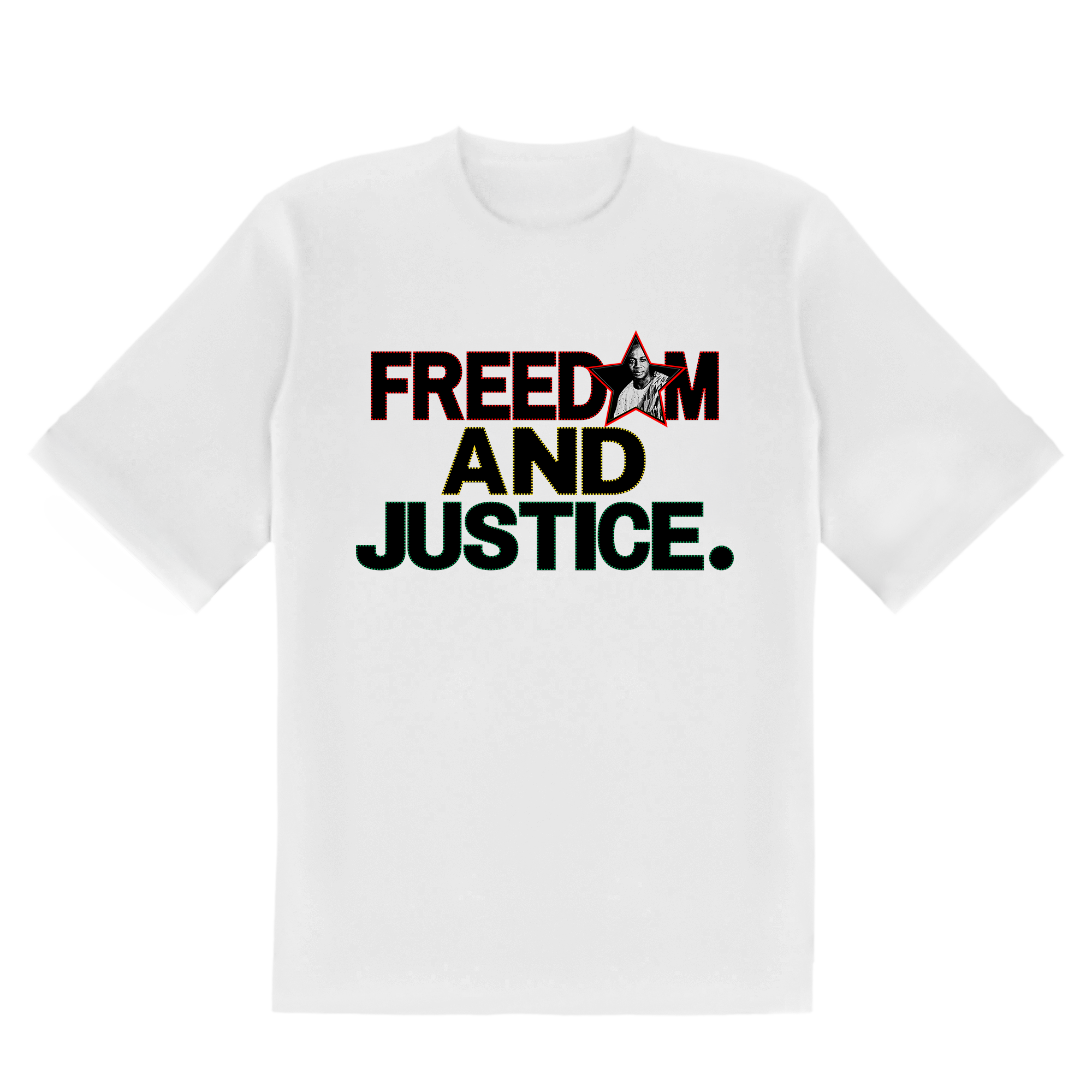 FREEDOM IS JUSTICE Tee White