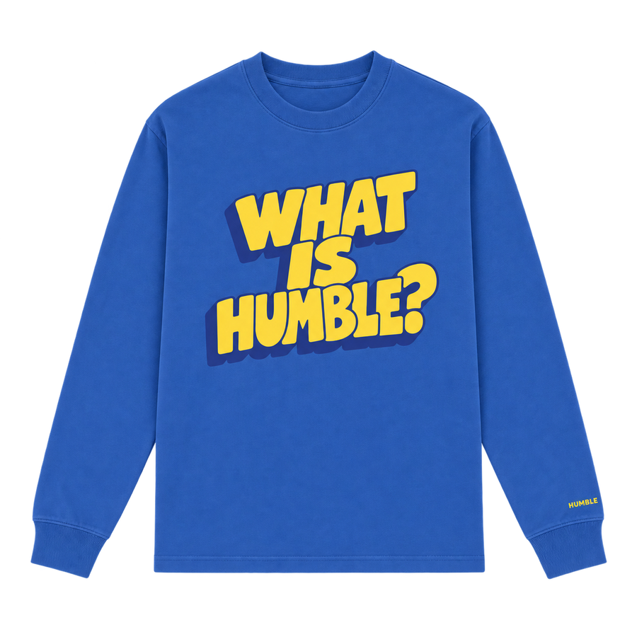 WHAT IS HUMBLE? COMIC LONGSLEEVE BLUE